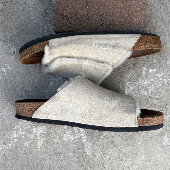 Stussy & Birkenstock shearling slides main image 8